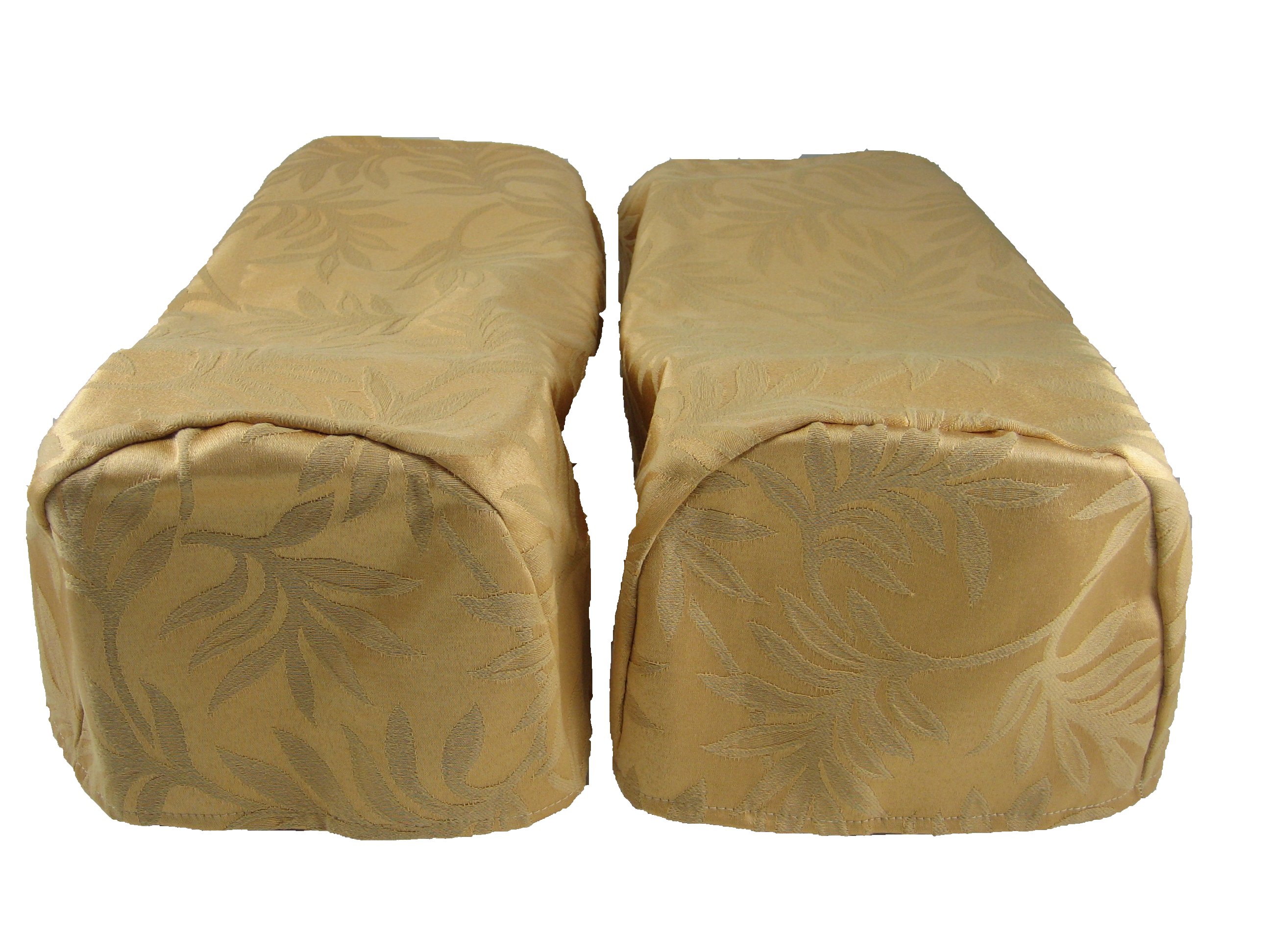 Pair Gold Arm Cap Chair Settee Covers Decorative